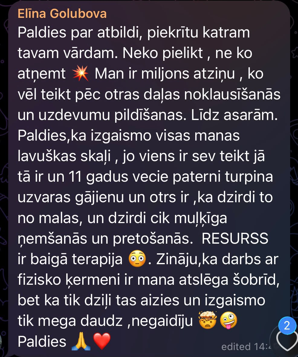 Klientes atsauksme 3